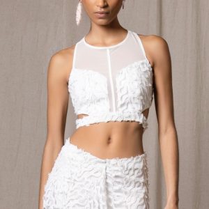 Sırt Dekolteli Tül Büstiyer