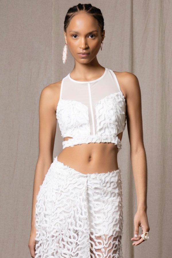 Sırt Dekolteli Tül Büstiyer