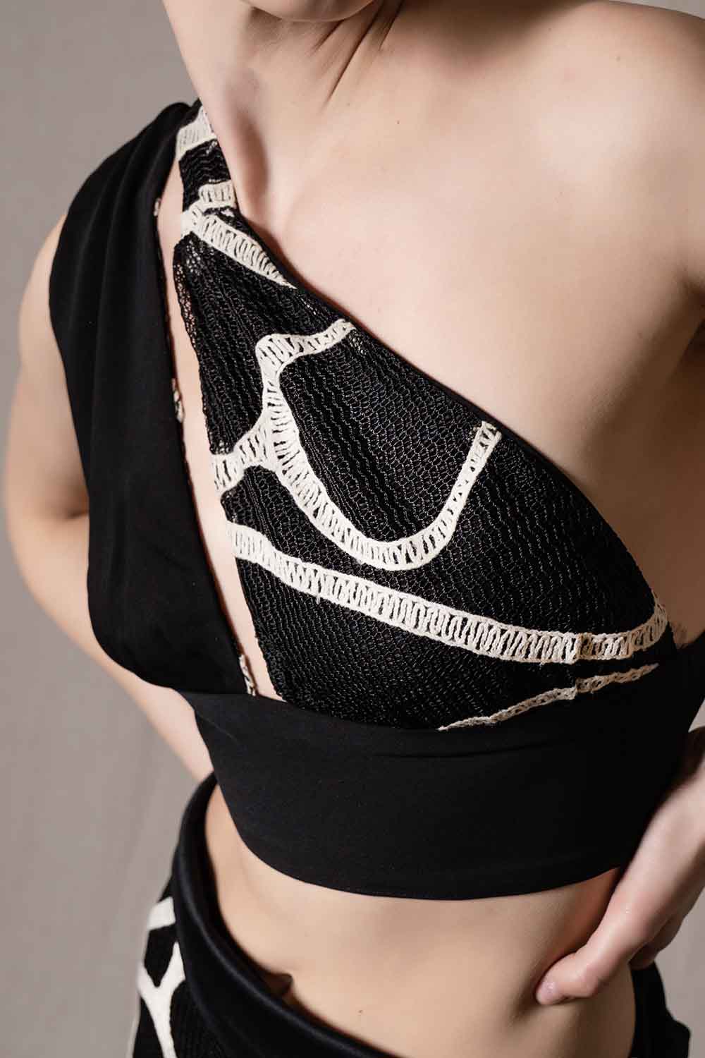 2 Tarafıda Giyilebilen Tek Omuz Büstiyer - Görsel 5