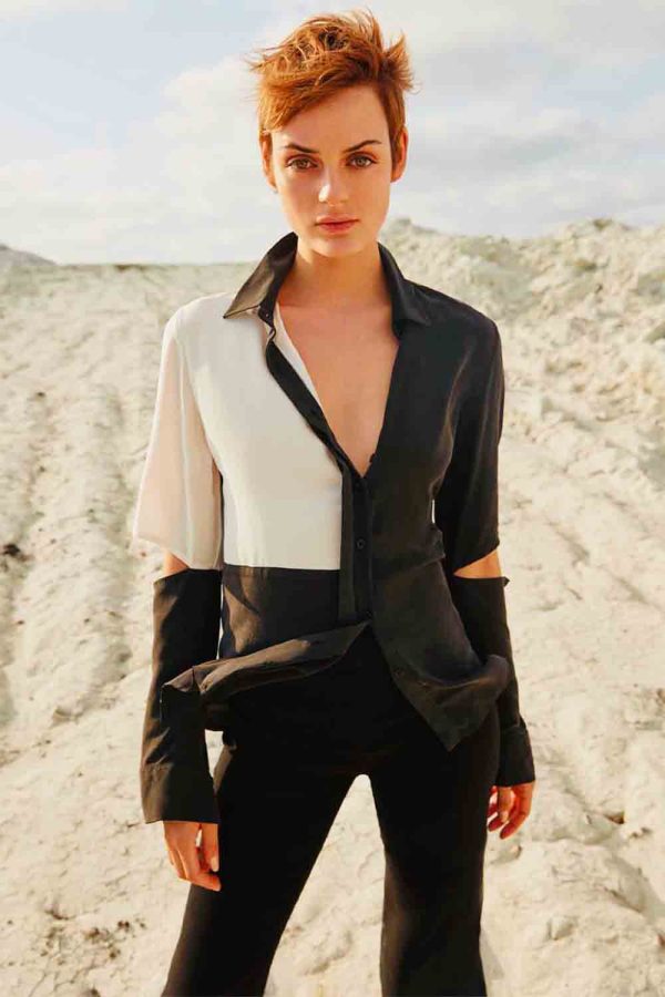 Gizli Sırt Dekolteli Gömlek