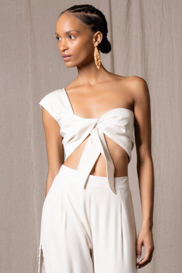 Tek Omuz Ekru Büstiyer