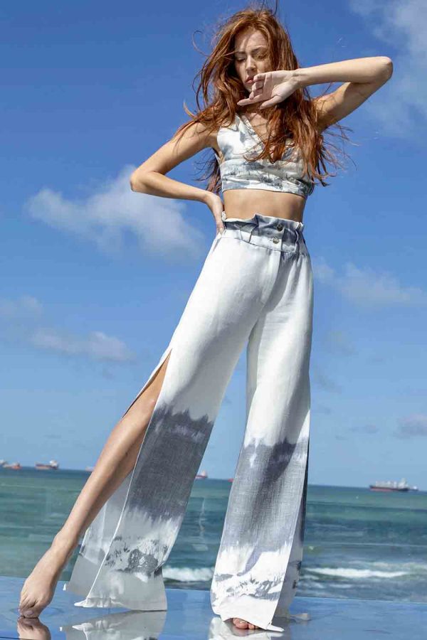 Yırtmaçlı Zayıf Gösteren Pantolon