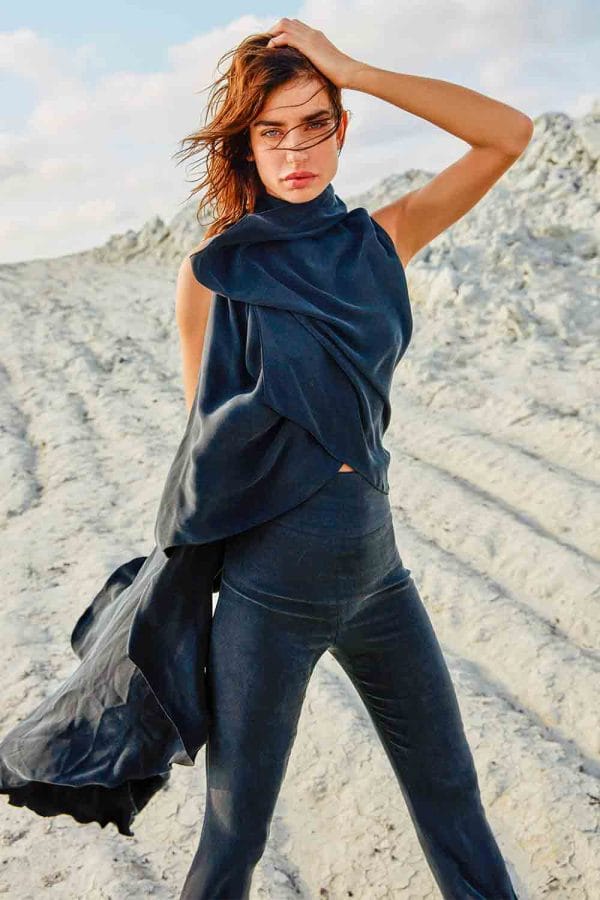 Zayıf Gösteren Kupra Pantolon